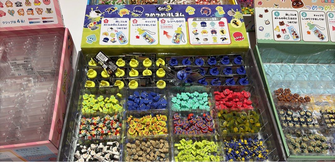 SPLATOON Limited Edition Cute Mini Erasers in a Keychain Bottle (Category: Character Goods) located in Pasig City. Submitted by steffimac7 (Listing ID 1461268358, Image 1). Description: .