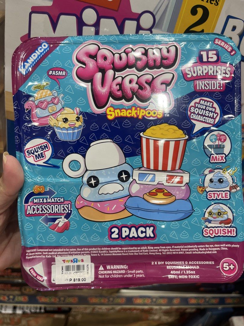 Squishy verse snackipoos 2pack (Category: Designer & Blind Box Toys) located in Cavite. Submitted by hobbyppiness (Listing ID 1461223998, Image 1). Description: Squishy verse snackipoos 2pack pre order you can msg me if you want to order no dp required just wait 2-3 days . for sure buyer only.