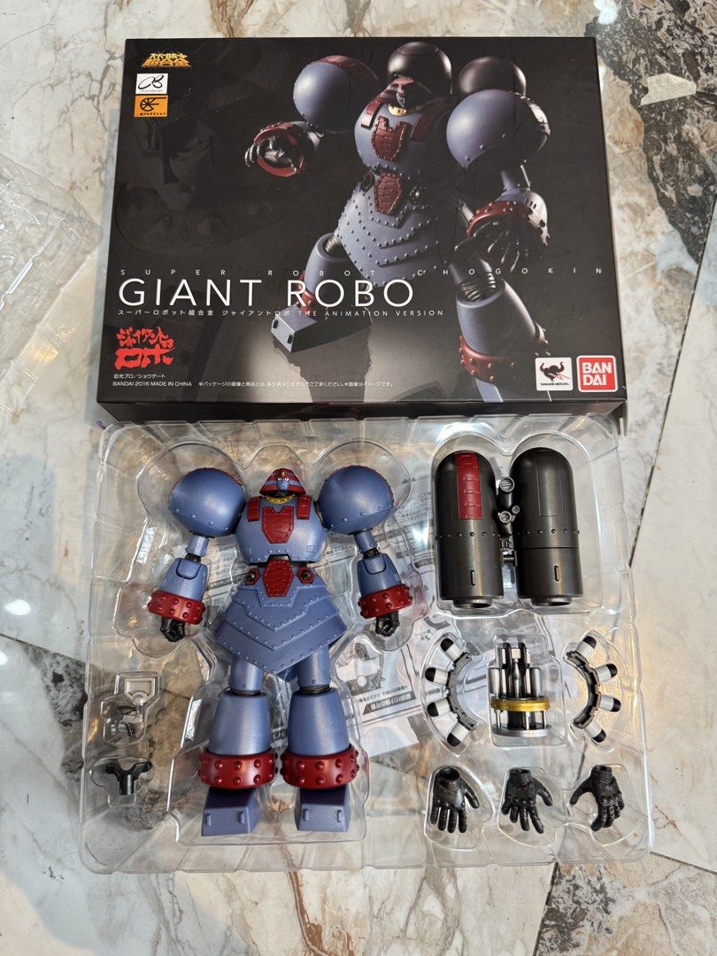 SRC Giant Robo Super Robot (Category: Gundam & Model Kits) located in Paranaque City. Submitted by icko007 (Listing ID 1461165202, Image 2). Description: Giant Robo Super Robot Chogokin No issue Price 5500 Only No rush Shipping / Dibs now Paynow Location Paranaque Payment Gcash/Bpi Shipping Lalamove/Lbc (Lbc Via Sched) Buyers Risk / Fee ‼️Seller is not responsible for: lost, stolen, or damaged packages..