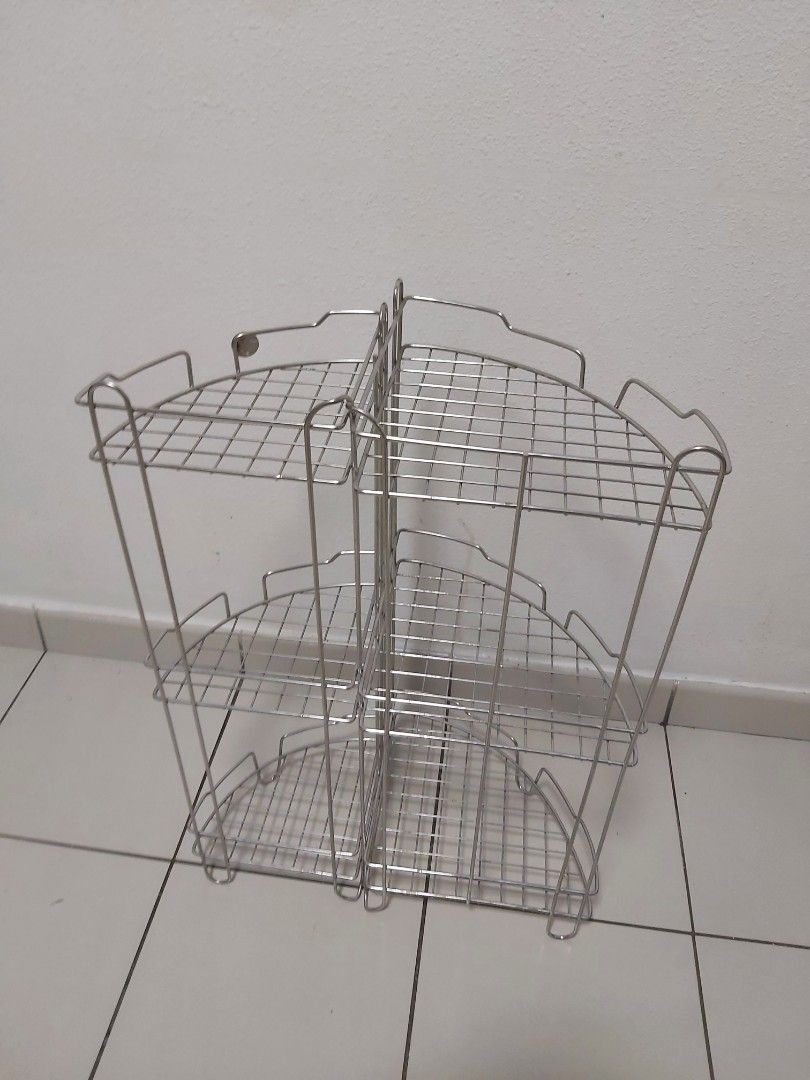 Stackable Wire Storage Baskets/Racks (Category: Storage Boxes & Baskets) located in Singapore. Submitted by tankimheok (Listing ID 1461193896, Image 1). Description: - Stackable wire storage racks - Ideal for kitchen, pantry, or bathroom organization - Durable metal construction - Easy to clean and maintain - Versatile: use stacked or individually - Maximizes storage space.