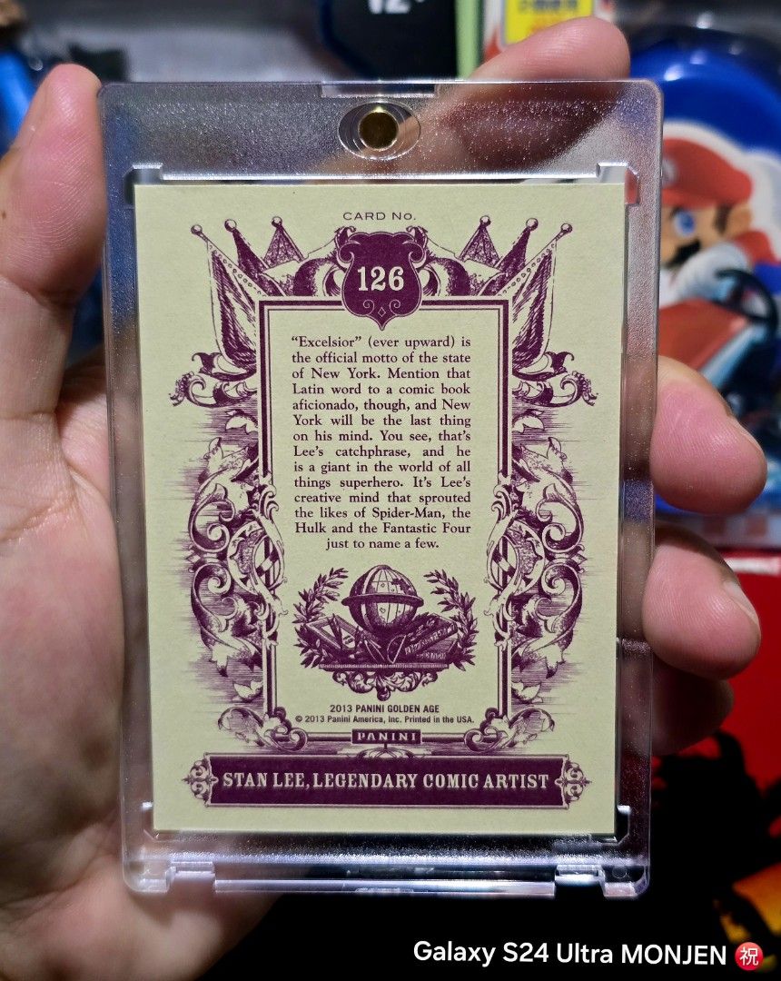 STAN LEE MARVEL 🔥 (Category: Raw Singles) located in Pasay City. Submitted by monjentoysandcollectibles (Listing ID 1461127570, Image 2). Description: PANINI AMERICA.