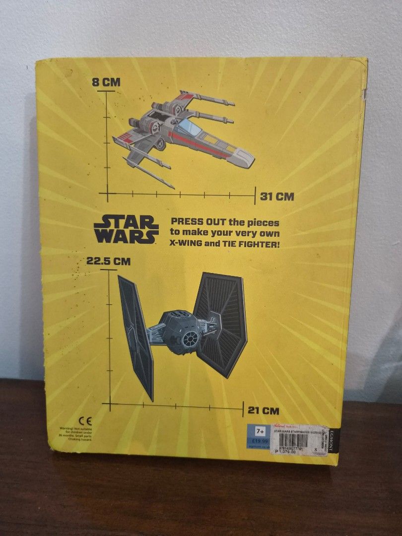 Star Wars Starfighter Workshop Activity Book (Category: Children's Books) located in Paranaque City. Submitted by recklessflyer (Listing ID 1461259308, Image 3). Description: Build your own X-wing and Tie Fighter with this Star Wars Starfighter Workshop book. Includes an activity book. Press out the pieces to create your models. Great for any Star Wars fan. Recommended for ages 7+. This book is unused but bought years ago and stored. Location is 