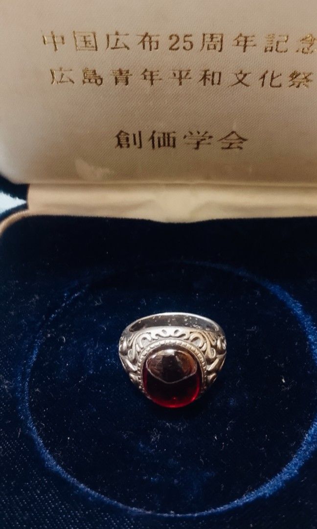 Sterling silver ring ruby (Category: Jewelry) located in Manila. Submitted by julius_onlineshop14 (Listing ID 1461243072, Image 2). Description: size 7 to 7.5.