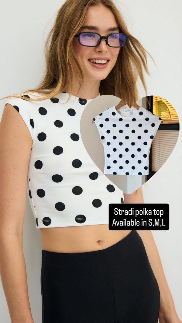 Str4di Overrünz : polka & stripes (Category: Others Tops) located in Manila. Submitted by fairystellar (Listing ID 1461241461, Image 3). Description: Available in S,M,L Str4di overruns Loc: Pampanga Shipping: J&T.