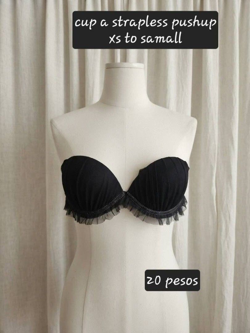 Strapless Bra XS TO SMALL (Category: Others Tops) located in Makati City. Submitted by kathnkeyonlineshop (Listing ID 1461284325, Image 1). Description: Actual Pictures, Payment and Condition is stated in the photo Magabasa po ng maigi! Items can be Brandnew, unused or slighly used! Lahat ng description nasa photo na. Sa mga preloved ukay manage your expectations okay. Meetup or delivery are available DM TO MINE.