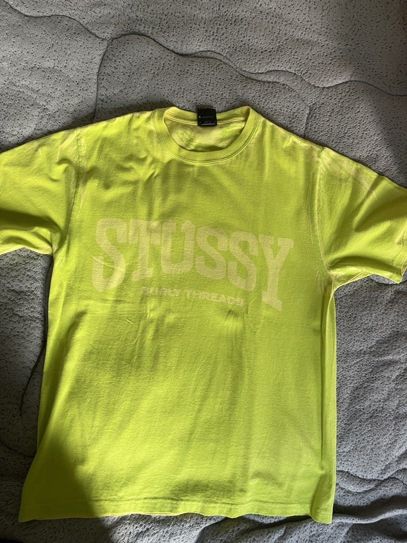 Stussy Burly Tee Lemon Size M (Category: Tshirts & Polo Shirts ) located in Valenzuela. Submitted by estebanraphael95 (Listing ID 1461187807, Image 1). Description: - Bright lemon Stussy tee - Size: Medium - Features Stussy logo and 'Burly Threads' graphic on front and back -never used.