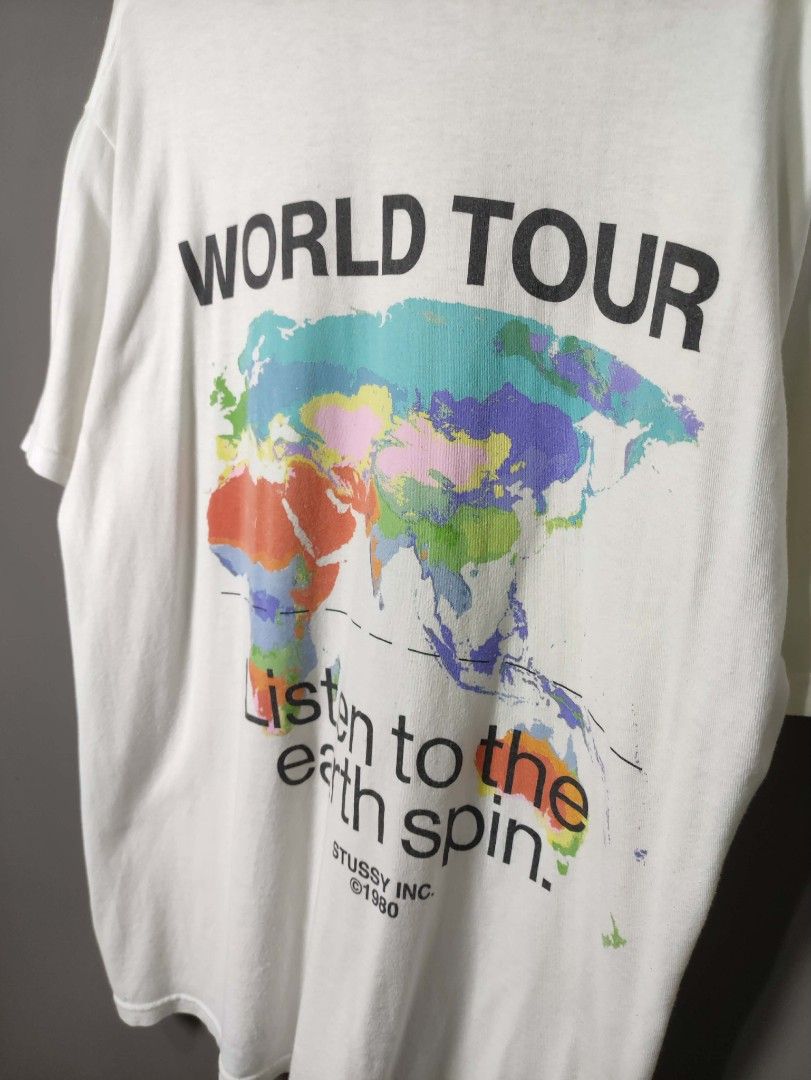 Stussy World Tour (Category: Activewear) located in Batangas. Submitted by andifits.ph (Listing ID 1461191560, Image 3). Description: Stussy World Tour Good Condition Size:Xl "24 x 30" Isse:None Dm for inquaries, Thanks.