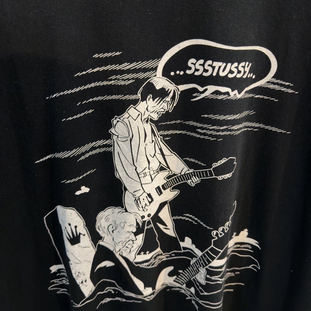 Stussy Xaime Hernandez Black Tee (Category: Tshirts & Polo Shirts ) located in Manila. Submitted by jerichomal82553 (Listing ID 1461266569, Image 3). Description: Stussy Xaime Hernandez Black Tee 23 by 28 Good Condition Complete Tags.