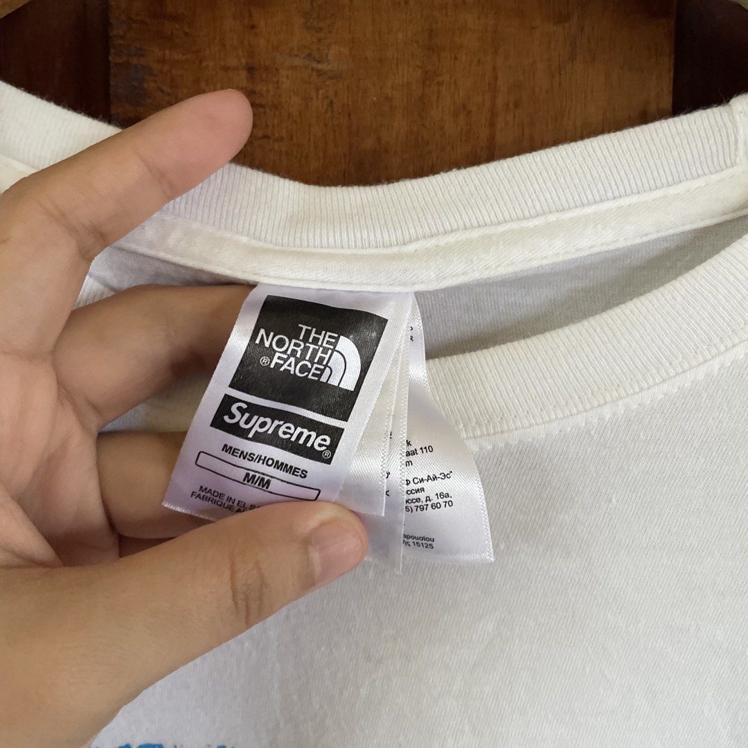 Supreme x TNF Shirt (Category: Luxury Apparel) located in Talavera. Submitted by thr1ftyren (Listing ID 1461174309, Image 3). Description: Size Medium Dimes 21x27 Excellent condition Need wash fresh from bale Mine 500 + sf Location nueva ecija .