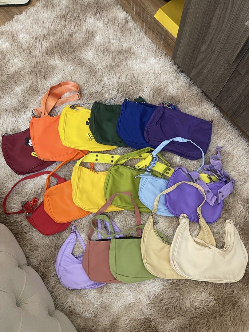 [TAKE ALL] SHOULDER/SLING BAGS (Category: Shoulder Bags) located in Concepcion. Submitted by wowsinigangmix (Listing ID 1461259117, Image 1). Description: MIXED SHOULDER/SLING BAGS MULTIPLE COLORS MINI SIZES SLIGHTLY USED.