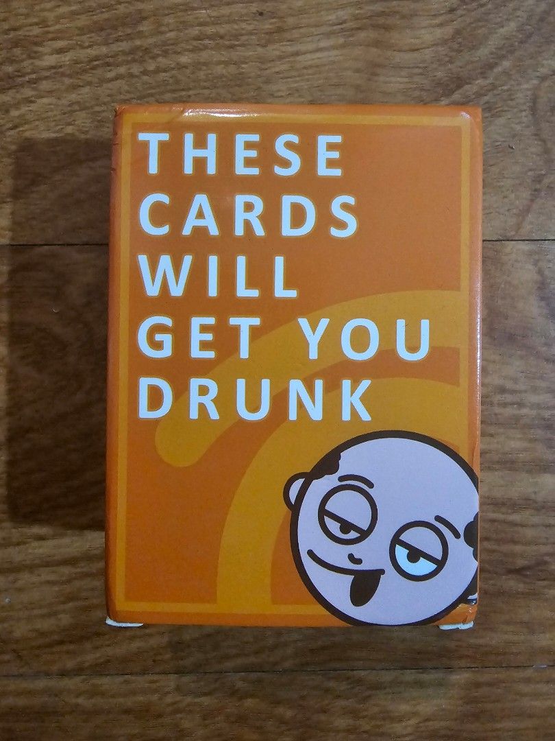These Cards Will Get You Drunk (Category: Board Games & Puzzles) located in Quezon City. Submitted by findsbydavie (Listing ID 1461283693, Image 1). Description: - Product: "These Cards Will Get You Drunk" Party Game - Age Recommendation: 18+ (Adults) - Number of Players: 2-8 - Number of Cards: 100 - Gameplay: Simple rules, draw cards, follow instructions for drinking challenges. - Perfect for: Parties, gatherings, social events. - Origin: Made i
