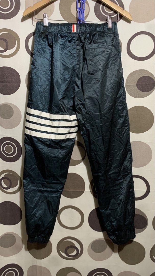 THOM BROWNE RIPSTOP 4-BAR TRACK PANTS (Category: Joggers) located in Manila. Submitted by thriftstwodrips (Listing ID 1461324137, Image 3). Description: Excellent condition Need wash only Fresh from bale Small - medium .