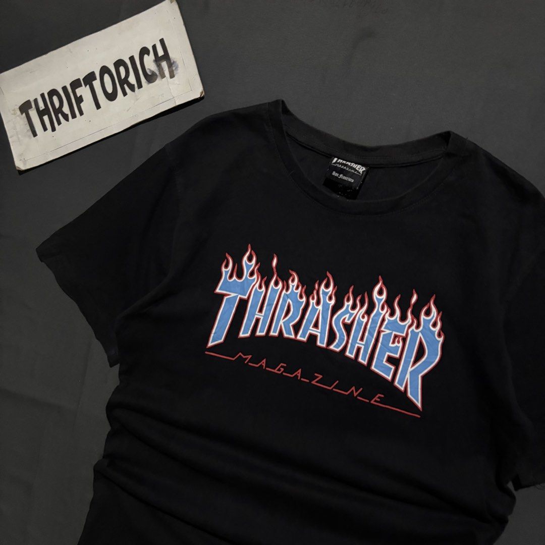 THRASHER x CHAMPION BLACK SHIRT (Category: Tshirts & Polo Shirts ) located in Taytay. Submitted by dwinsapparel (Listing ID 1461236713, Image 2). Description: THRASHER x CHAMPION BLACK SHIRT W-19.5 L-27.5 EXCELLENT CONDITION NEED WASH COMPLETE TAGS.