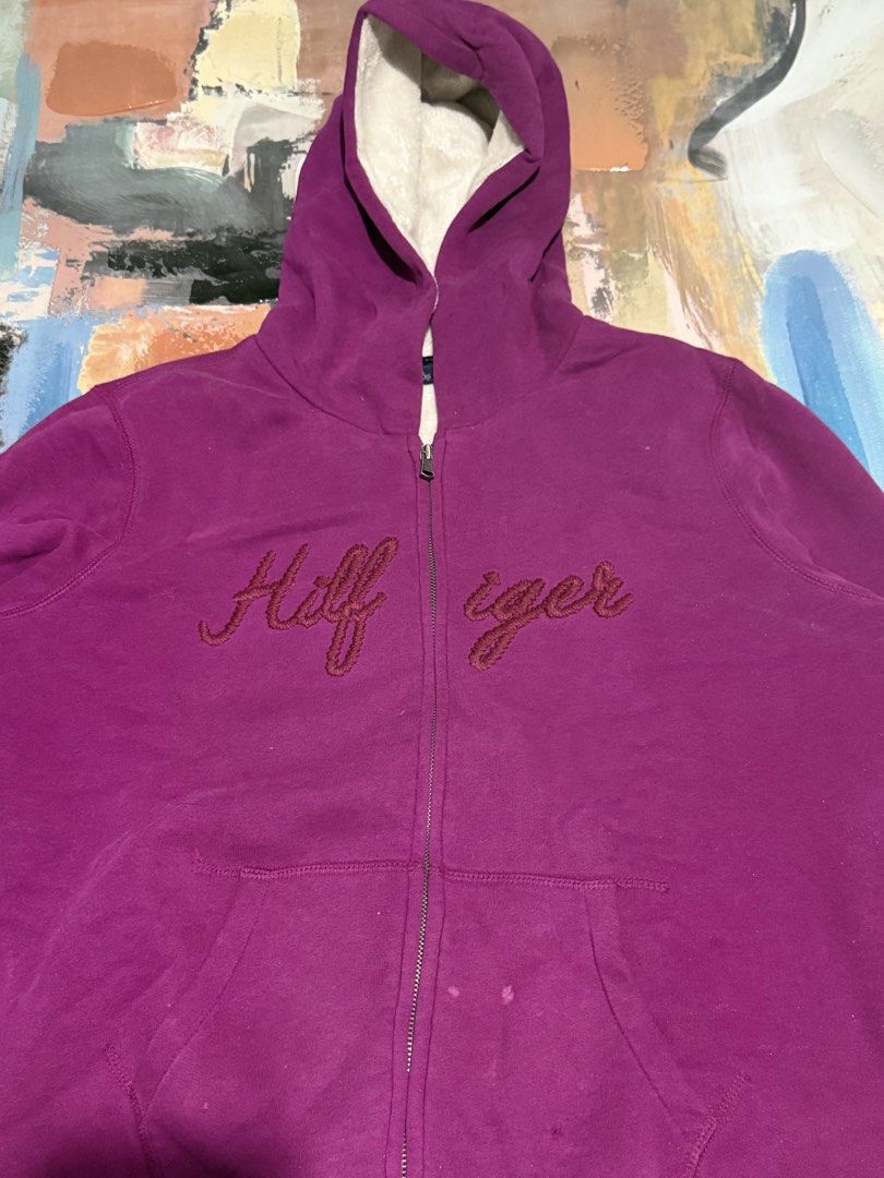 Tommy Hilfiger jacket (Category: Coats, Jackets and Outerwear) located in Las Pinas. Submitted by thrftmnl. (Listing ID 1461227013, Image 2). Description: Tommy Hilfiger jacket Size: XL Dimes Width: 23 Length: 27 Issue: minor stain .