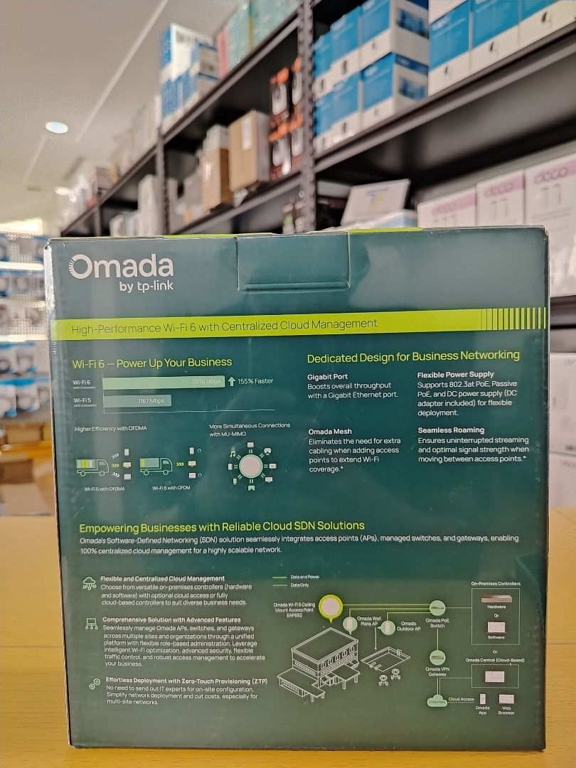 TP-Link Omada EAP650 AX3000 Ceiling Mount Wi-Fi 6 Access Point Omada Mesh PoE+ (Category: Security Systems & CCTV Cameras) located in Pasig City. Submitted by technofuseofficial (Listing ID 1461224911, Image 3). Description: TP-Link Omada EAP650 AX3000 Ceiling Mount Wi-Fi 6 Access Point Omada Mesh PoE+ Brand New and Original Items Store Location: 3Rd Floor Unit 303, 604 Shaw Boulevard, Barangay Kapitolyo, Pasig City Same Day Delivery: - Lalamove 