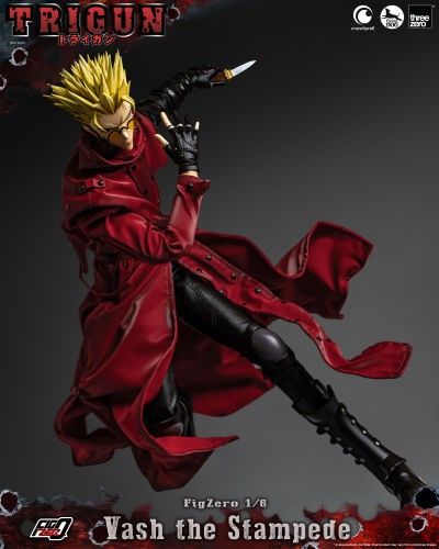 TRIGUN - FigZero 1/6 Vash the Stampede (preorder) (Category: Figurines & Statues) located in Antipolo. Submitted by noblehawk.82e609 (Listing ID 1461129387, Image 2). Description: From the popular anime TRIGUN, threezero introduces the FigZero 1/6 fully-articulated collectible figure of "The Humanoid Typhoon” Vash the Stampede! Standing about 31cm (12”) tall, the figure has approximately 32 points of articulation, allowing for smooth, dynamic pos