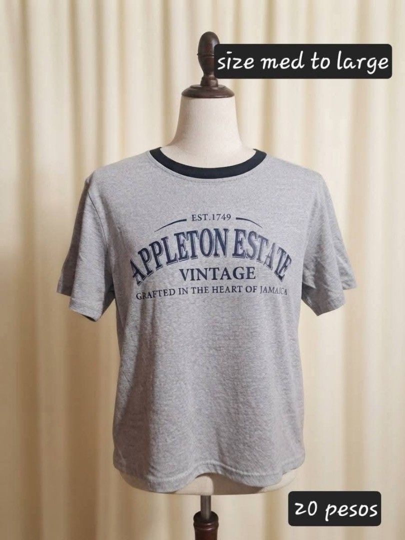 Tshirt cotton (Category: Tshirts & Polo Shirts ) located in Makati City. Submitted by kathnkeyonlineshop (Listing ID 1461288717, Image 1). Description: Actual Pictures, Payment and Condition is stated in the photo Magabasa po ng maigi! Items can be Brandnew, unused or slighly used! Lahat ng description nasa photo na. Sa mga preloved ukay manage your expectations okay. Meetup or delivery are available DM TO MINE.