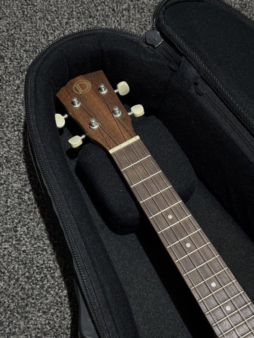 Ukulele DCT (UKC 2132C) (Category: Musical Instruments) located in Bulacan. Submitted by thriftstarph (Listing ID 1461271388, Image 2). Description: PLEASE READ THE DESCRIPTION BELOW‼️ Ukulele Designed By DCT Dream Comes True UKC 2132C With Bag From Japan No battery included No Issue.