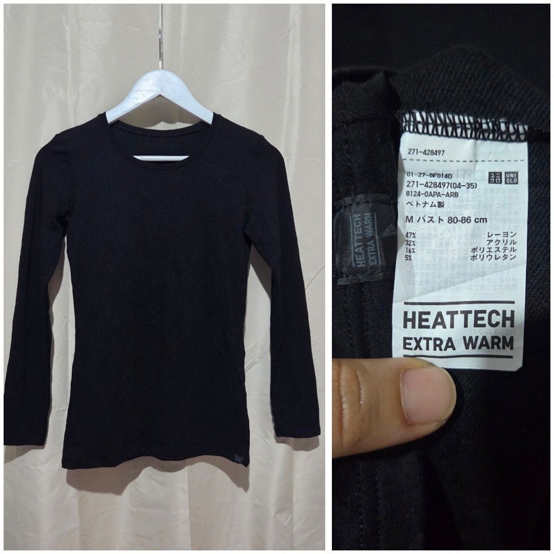 UNIQLO HEATTECH EXTRAWARM (Category: Longsleeves) located in Santiago. Submitted by fromboxes (Listing ID 1461166764, Image 1). Description: Like new Ships thru J&T Isabela North Luzon Shipping Nationwide No rush shipping 😊😊.