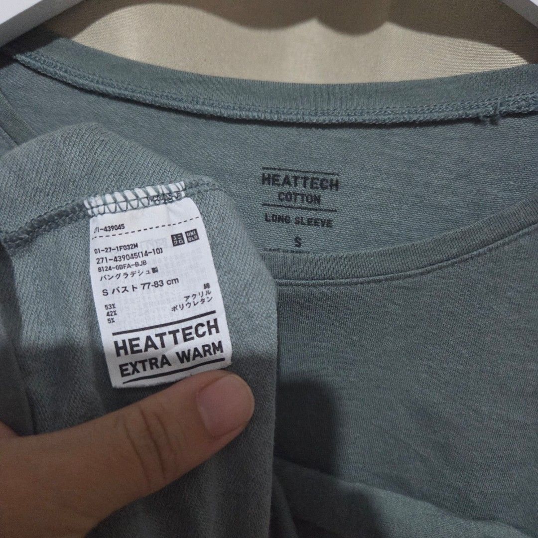 UNIQLO HEATTECH EXTRAWARM (Category: Longsleeves) located in Santiago. Submitted by fromboxes (Listing ID 1461167702, Image 2). Description: 9/10 Ships thru J&T Isabela North Luzon Shipping Nationwide No rush shipping 😊😊.