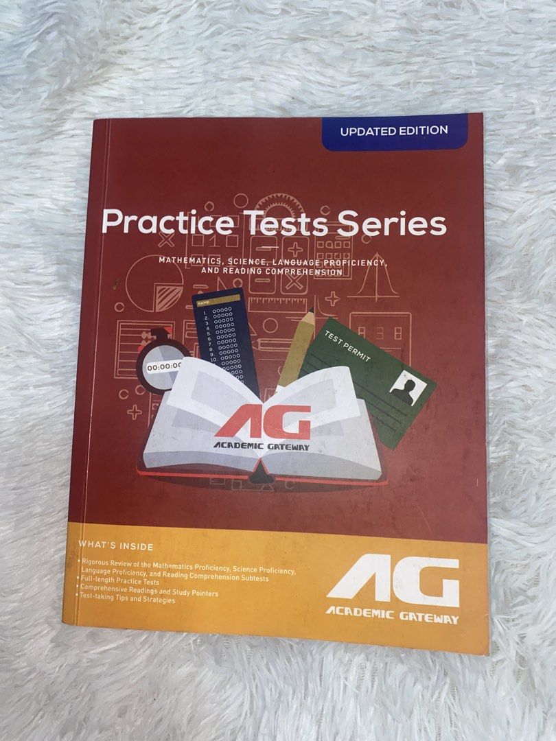 used Academic Gateway Practice Tests Series Updated Edition (Category: Textbooks) located in Manila. Submitted by barkingpuppy (Listing ID 1461290710, Image 1). Description: may sulat in like maybe 10 pages only,,.
