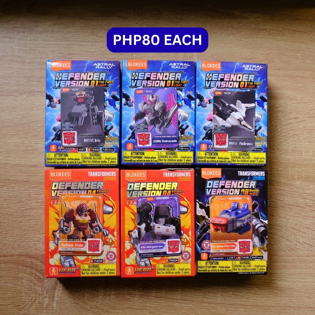Various Blokees | Transformers, Astral Rally, Batman (Category: Vintage Collectibles) located in Marikina City. Submitted by miggy.arnonobal (Listing ID 1461274909, Image 2). Description: Selling various Blokees items! Prices and notes are in the photos. Message me for any questions or negotiations. Willing to give discounts to sure buyers. Am located in Marikina / Makati (Tues-Thurs), and can only do pick-up via Lalamove/Grab/Angkas/Joyride/Any 