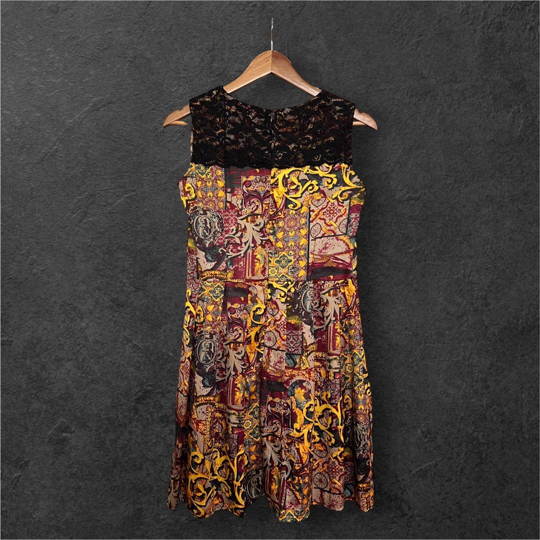 VERSACE DRESS (Category: Luxury Apparel) located in Solano. Submitted by brokeboyzsupply (Listing ID 1461269630, Image 3). Description: Size: M Width: 16 Length: 35 Colorrate: 10/10 Condition: 10/10 Issue/s: None “Color may vary due to lighting”.
