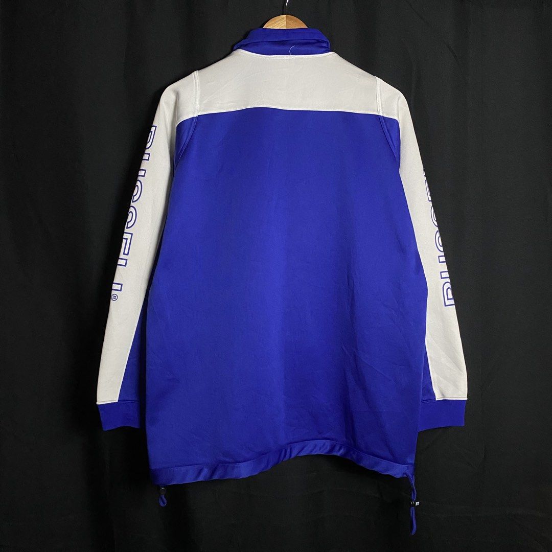 Vintage 90s Russell Athletic Track Jacket (Category: Coats, Jackets and Outerwear) located in Manila. Submitted by curatedvg. (Listing ID 1461251310, Image 2). Description: Vintage 90s Russell Athletic Zip-Up Track Jacket (JDM / Made in Japan) Width: 23 Inches Length: 29 Inches Sleeves: 25.5 inches Best fits L-XL (based on dimensions) Tagged M Made in Japan Excellent Vintage Condition Has minimal runs.