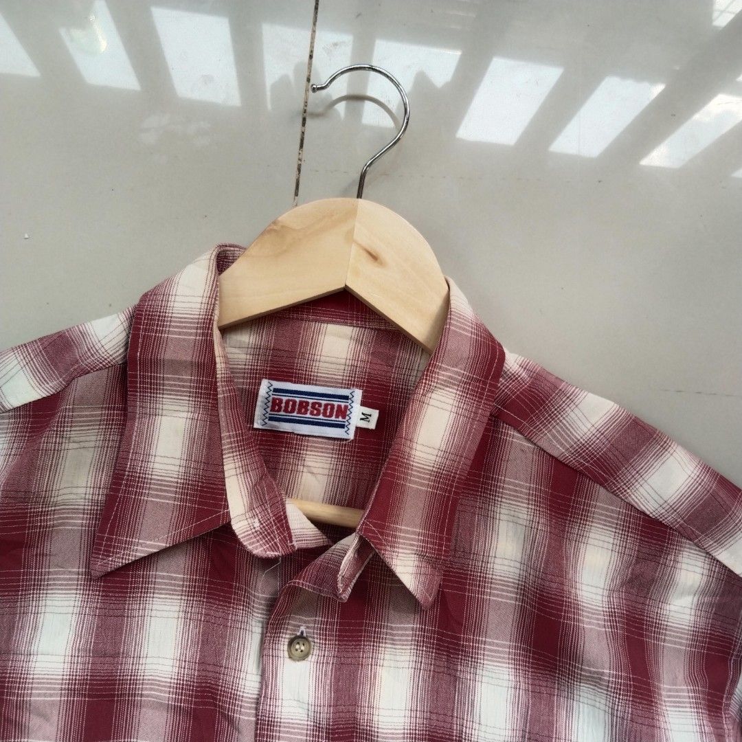 Vintage bobson (Category: Tshirts & Polo Shirts ) located in Davao. Submitted by stealgrail (Listing ID 1461132269, Image 2). Description: Vintage bobson plaid polo 22 28 Excellent condition *Dirt Good as new Mine 880.00 free shipping 🫶 "All product names, logos, and brands are property of their respective owners. I do not claim ownership of any registered trademarks" Admin R 📍 Island Garden City of Samal 📍 Isla Kartel x Why Curate Department 