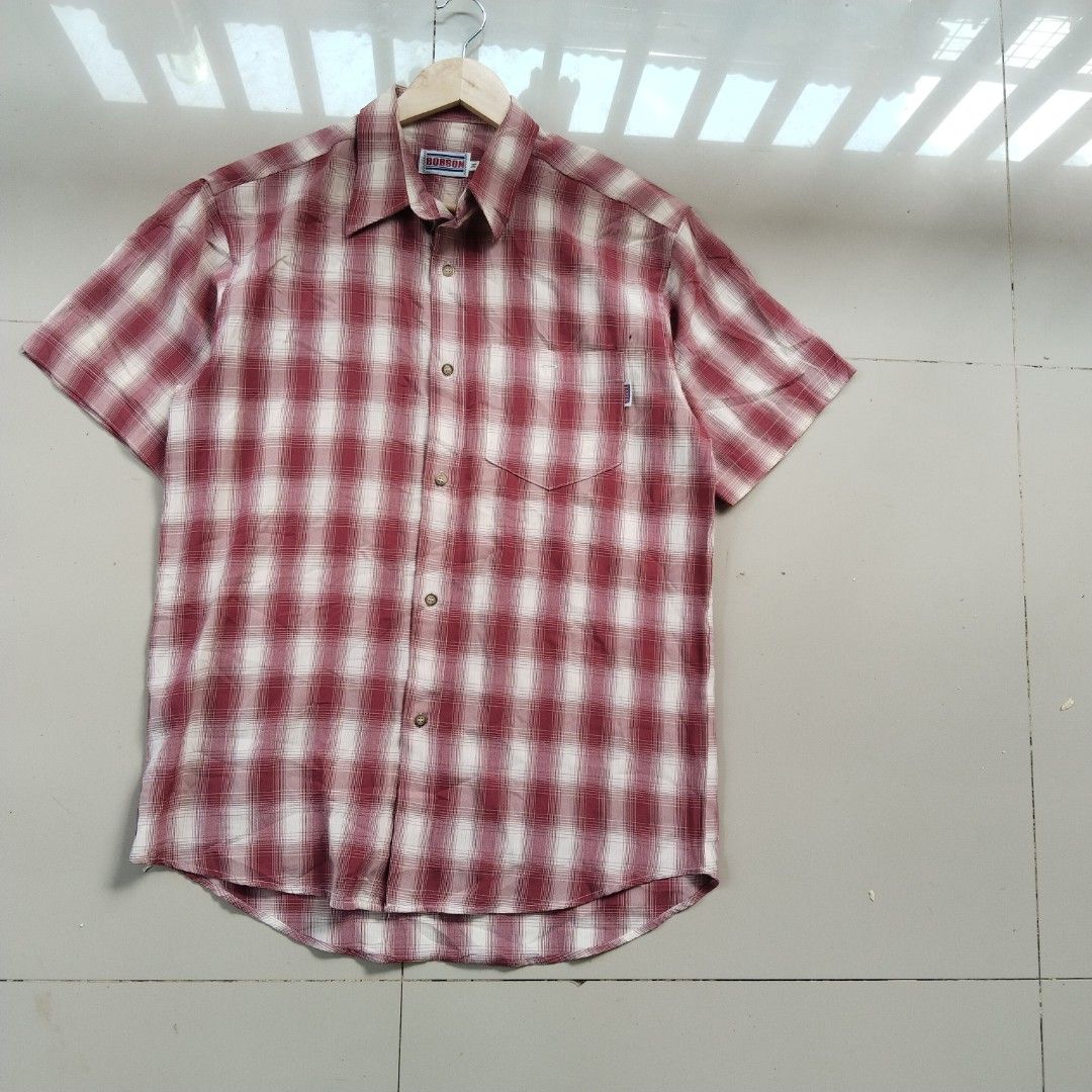 Vintage bobson (Category: Tshirts & Polo Shirts ) located in Davao. Submitted by stealgrail (Listing ID 1461132269, Image 1). Description: Vintage bobson plaid polo 22 28 Excellent condition *Dirt Good as new Mine 880.00 free shipping 🫶 "All product names, logos, and brands are property of their respective owners. I do not claim ownership of any registered trademarks" Admin R 📍 Island Garden City of Samal 📍 Isla Kartel x Why Curate Department 