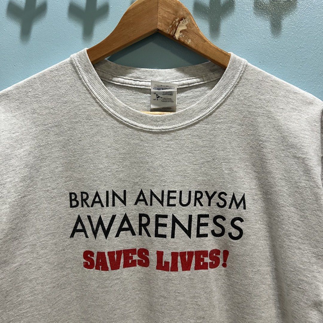 Vintage Brain Aneurysm Statement Shirt (Category: Tshirts & Polo Shirts ) located in Dagupan City. Submitted by macavex (Listing ID 1461277188, Image 2). Description: M on tag 20” x 28.5”.