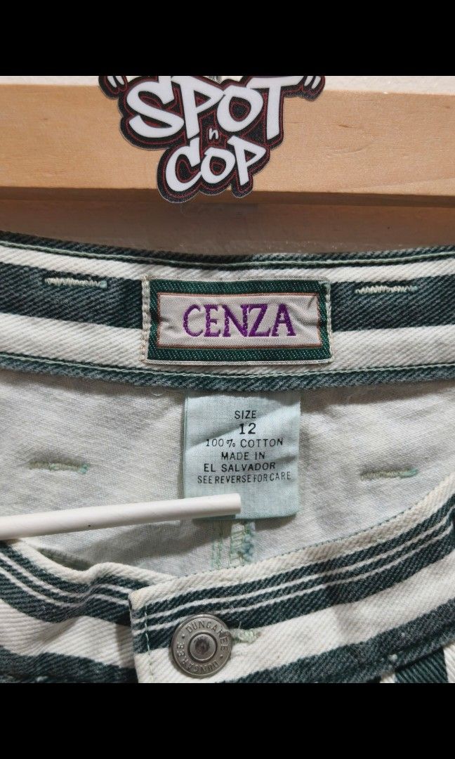 VINTAGE CENZA VERTICAL-STRIPED SHORTS (Category: Shorts) located in Taguig. Submitted by zieyaaa.o1 (Listing ID 1461122122, Image 3). Description: VINTAGE CENZA VERTICAL STRIPED SHORT 29 WAISTLINE 19 LENGTH 13 LEG OPENING EXCELLENT CONDITION TAGUIG LOCATION 599 PHP + SF *COLOR MAY VARY DUE TO LIGHTING.