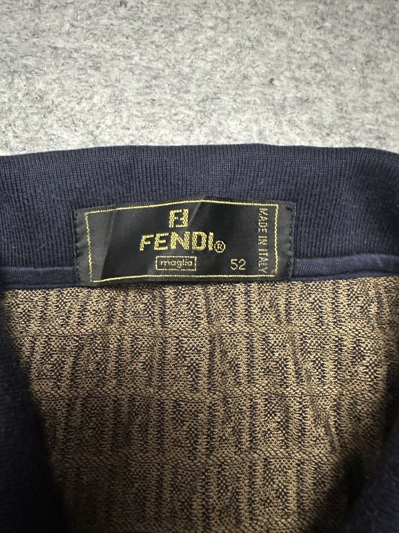 VINTAGE FENDI MONOGRAM LONGSLEEVE COLAR (Category: Luxury Apparel) located in Zamboanga. Submitted by swayporgypretz (Listing ID 1461281453, Image 2). Description: Messurements; 22 x 26.5.