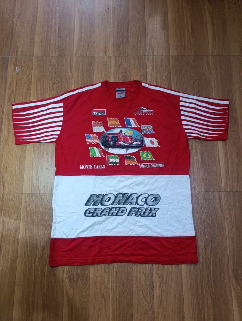 Vintage Monaco Grand Prix graphic tee (Category: Tshirts & Polo Shirts ) located in Bulacan. Submitted by koritoo (Listing ID 1461117149, Image 1). Description: Vintage Monaco Grand Prix graphic tee Good as new no issue Complete tags/ Wash tags Size M Dimensions: 21 Width 29 Length Color rate: 10/10.
