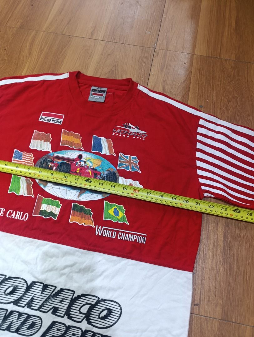 Vintage Monaco Grand Prix graphic tee (Category: Tshirts & Polo Shirts ) located in Bulacan. Submitted by koritoo (Listing ID 1461117149, Image 2). Description: Vintage Monaco Grand Prix graphic tee Good as new no issue Complete tags/ Wash tags Size M Dimensions: 21 Width 29 Length Color rate: 10/10.