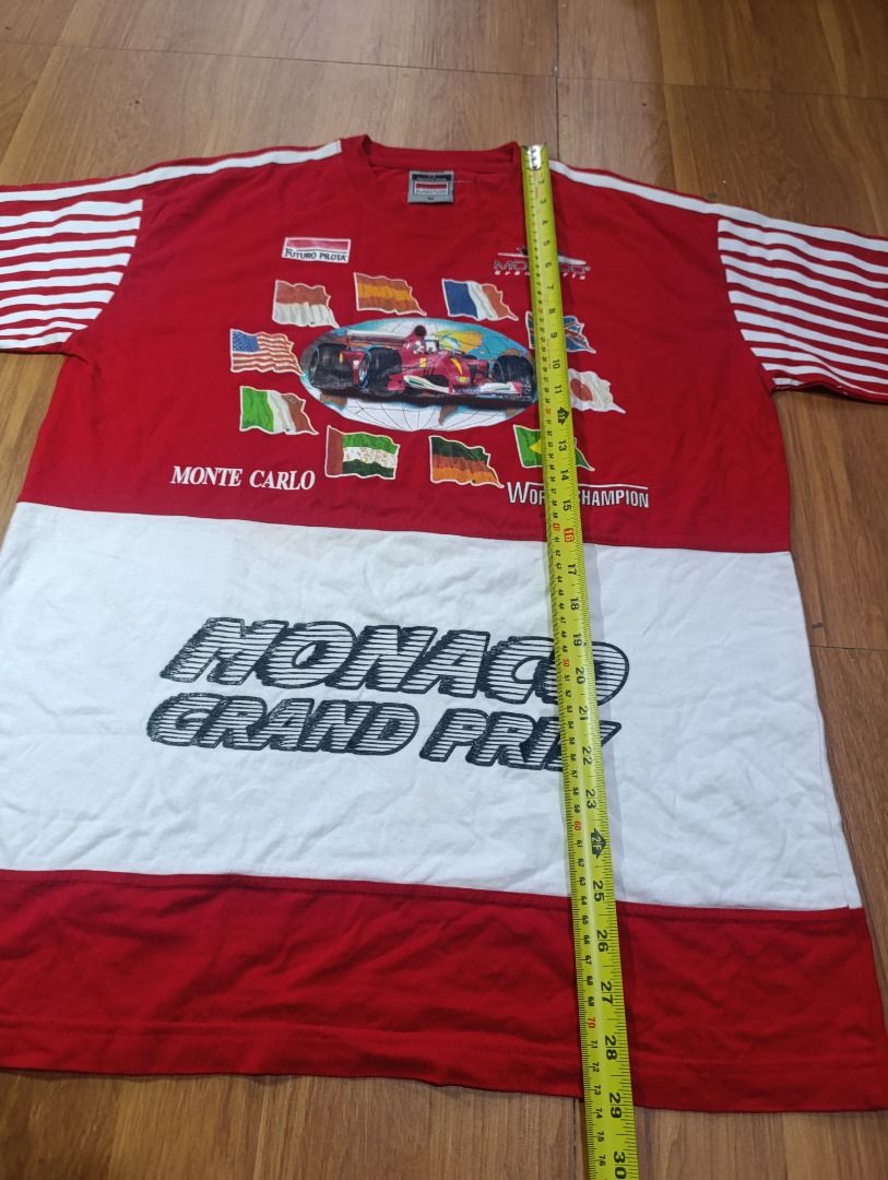 Vintage Monaco Grand Prix graphic tee (Category: Tshirts & Polo Shirts ) located in Bulacan. Submitted by koritoo (Listing ID 1461117149, Image 3). Description: Vintage Monaco Grand Prix graphic tee Good as new no issue Complete tags/ Wash tags Size M Dimensions: 21 Width 29 Length Color rate: 10/10.