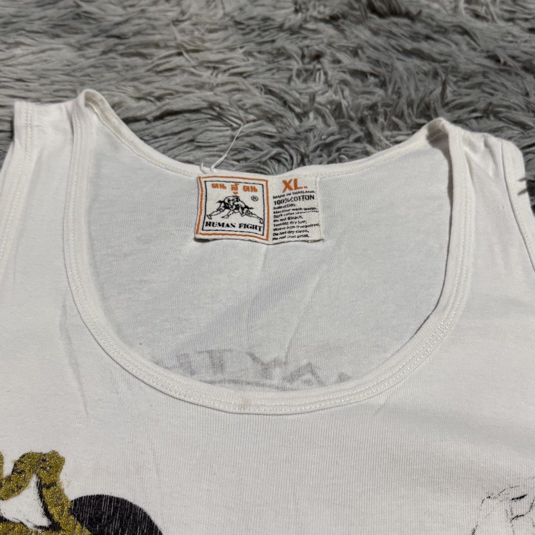 Vintage Muay Thai Tank Top (Category: Tshirts & Polo Shirts ) located in Mandaluyong City. Submitted by iamkageki (Listing ID 1461138773, Image 3). Description: Sz XL 21x27.5 No issue / excellent condition.