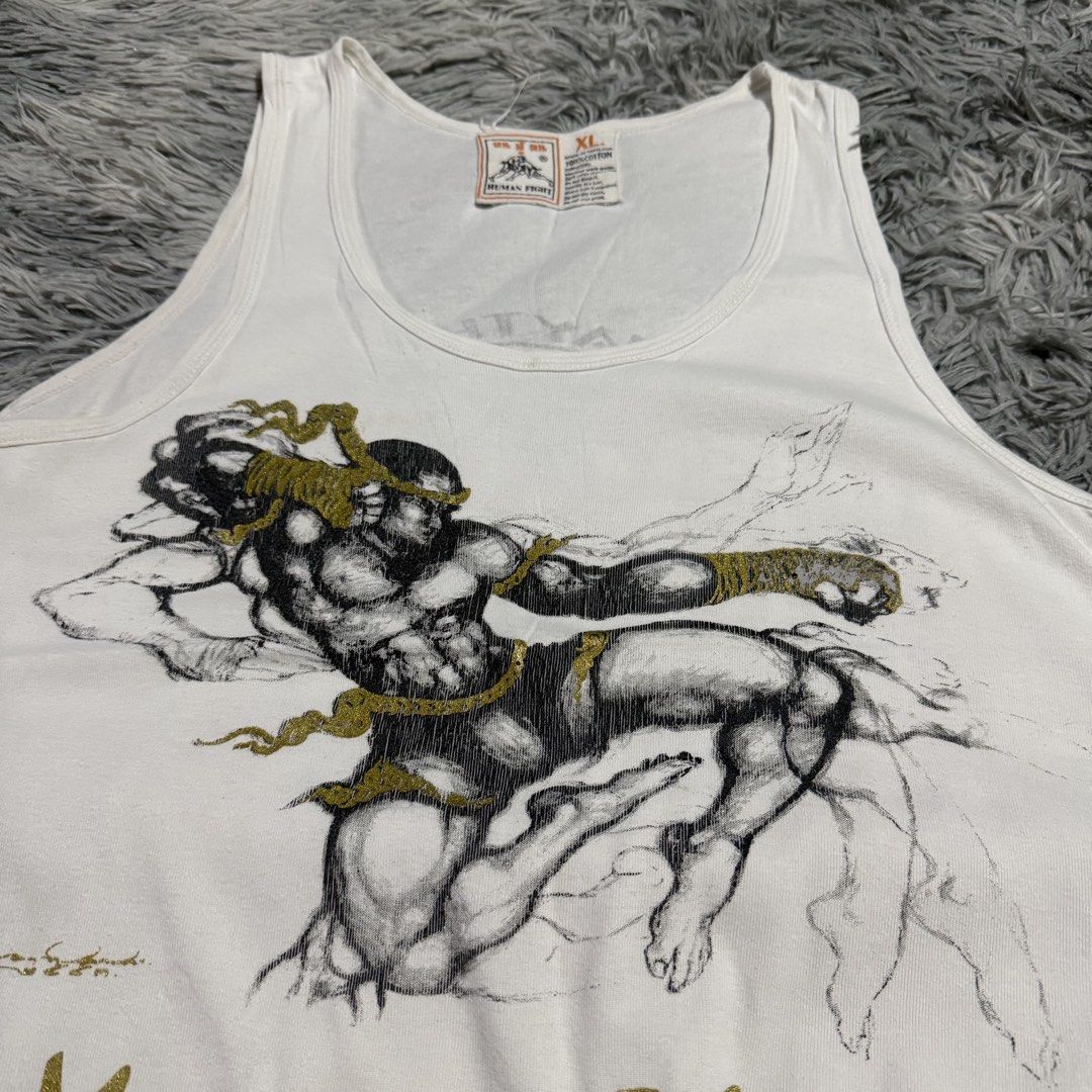 Vintage Muay Thai Tank Top (Category: Tshirts & Polo Shirts ) located in Mandaluyong City. Submitted by iamkageki (Listing ID 1461138773, Image 2). Description: Sz XL 21x27.5 No issue / excellent condition.