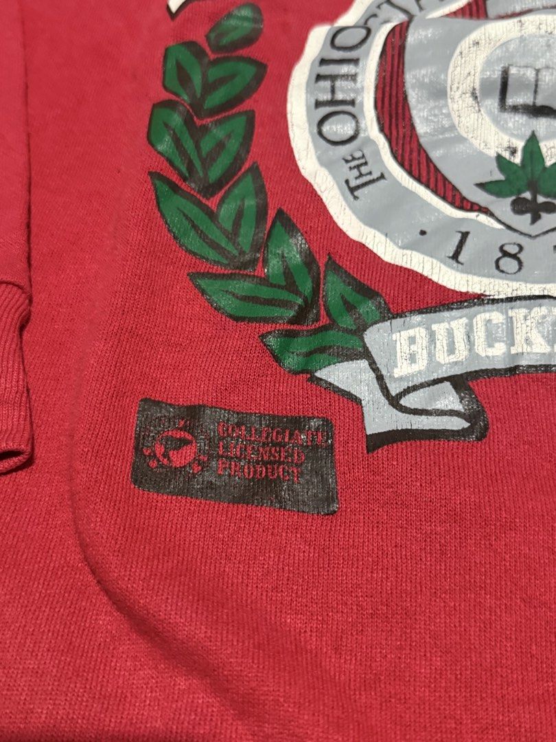 Vintage Ohio state sweater (Category: Tshirts & Polo Shirts ) located in Las Pinas. Submitted by thrftmnl. (Listing ID 1461225704, Image 3). Description: Vintage Ohio State sweater Tultex Size: Large Dimes Width: 20.5 Length: 26 Issue: crackprint.