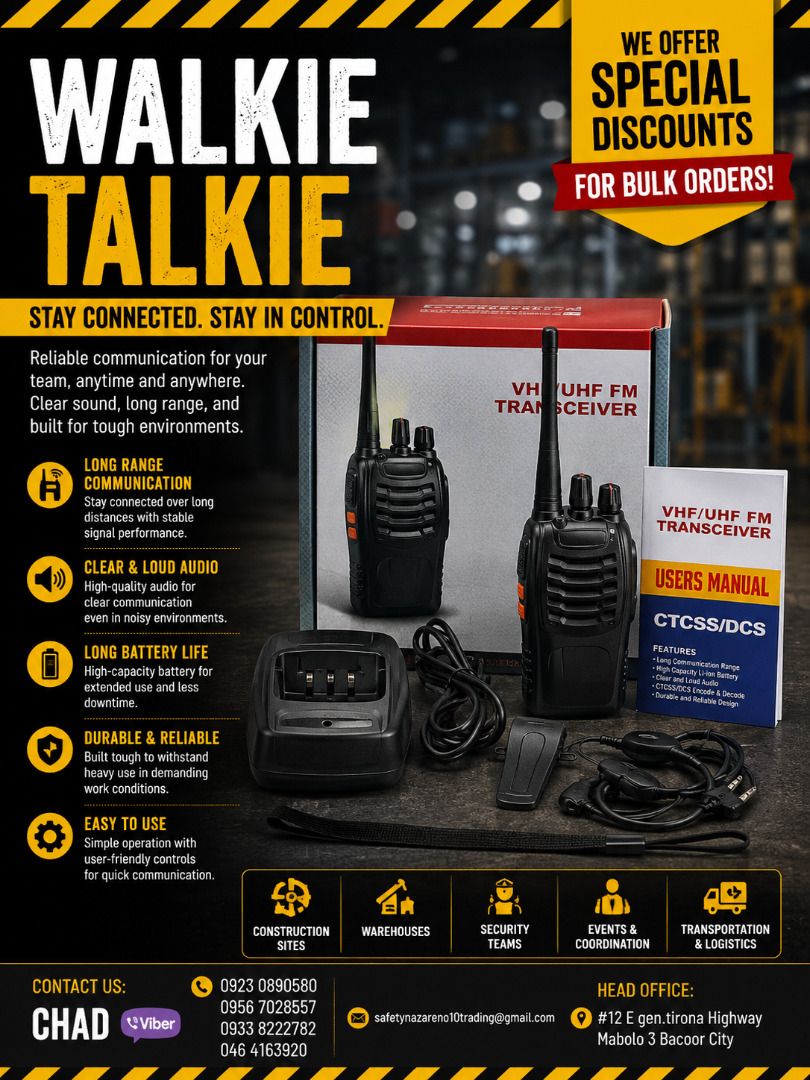 walkie talkie (Category: Looking For) located in Bacoor. Submitted by __CLaude__ (Listing ID 1461119335, Image 1). Description: .