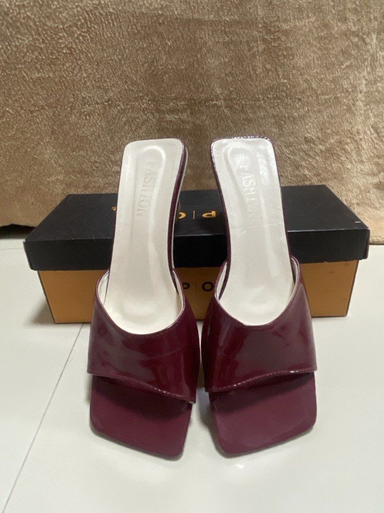 Wine Red Heeled Sandals (Category: Flats & Sandals) located in General Trias. Submitted by walterwhiteyo (Listing ID 1461152146, Image 3). Description: Size: 38.