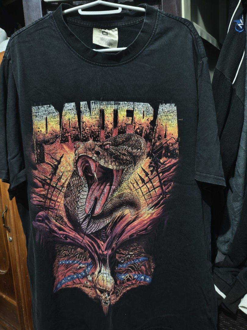 WINTERLAND PANTERA (Category: Tshirts & Polo Shirts ) located in Dasmarinas. Submitted by grandeurthrift (Listing ID 1461279591, Image 1). Description: - Vintage Pantera World Domination Tour 1999 T-Shirt - Iconic snake graphic on front - Tour dates listed on back - Made by Winterland - Size: xl - Perfect for Pantera fans and collectors dasma loc jnt courier.