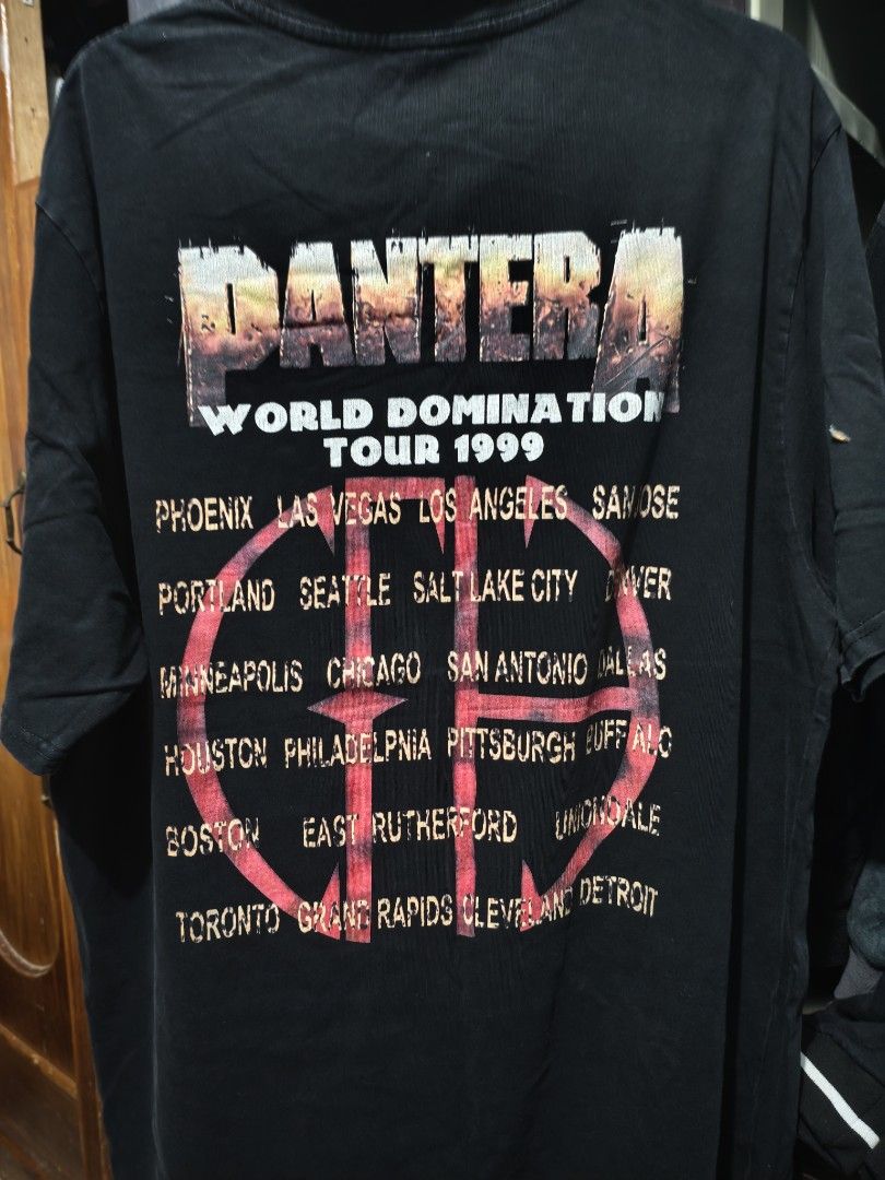 WINTERLAND PANTERA (Category: Tshirts & Polo Shirts ) located in Dasmarinas. Submitted by grandeurthrift (Listing ID 1461279591, Image 2). Description: - Vintage Pantera World Domination Tour 1999 T-Shirt - Iconic snake graphic on front - Tour dates listed on back - Made by Winterland - Size: xl - Perfect for Pantera fans and collectors dasma loc jnt courier.