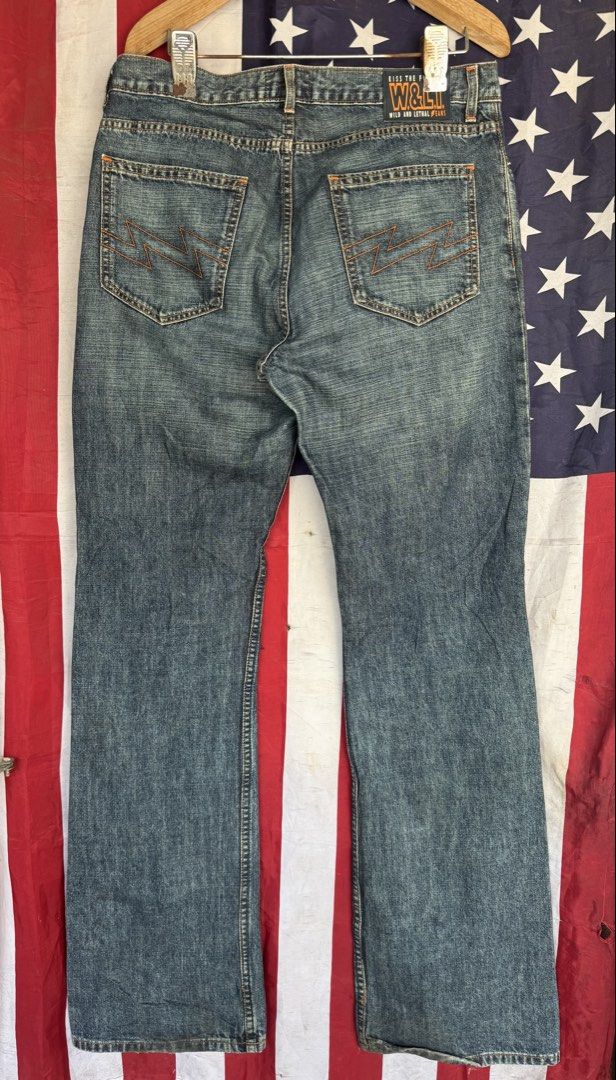 WL&T KISS THe FUTURE (Category: Jeans) located in Cebu City. Submitted by etnaner (Listing ID 1461186018, Image 2). Description: WL&T KISS the Future Size: 32 on tag fits up 34W Good condition Details posted.