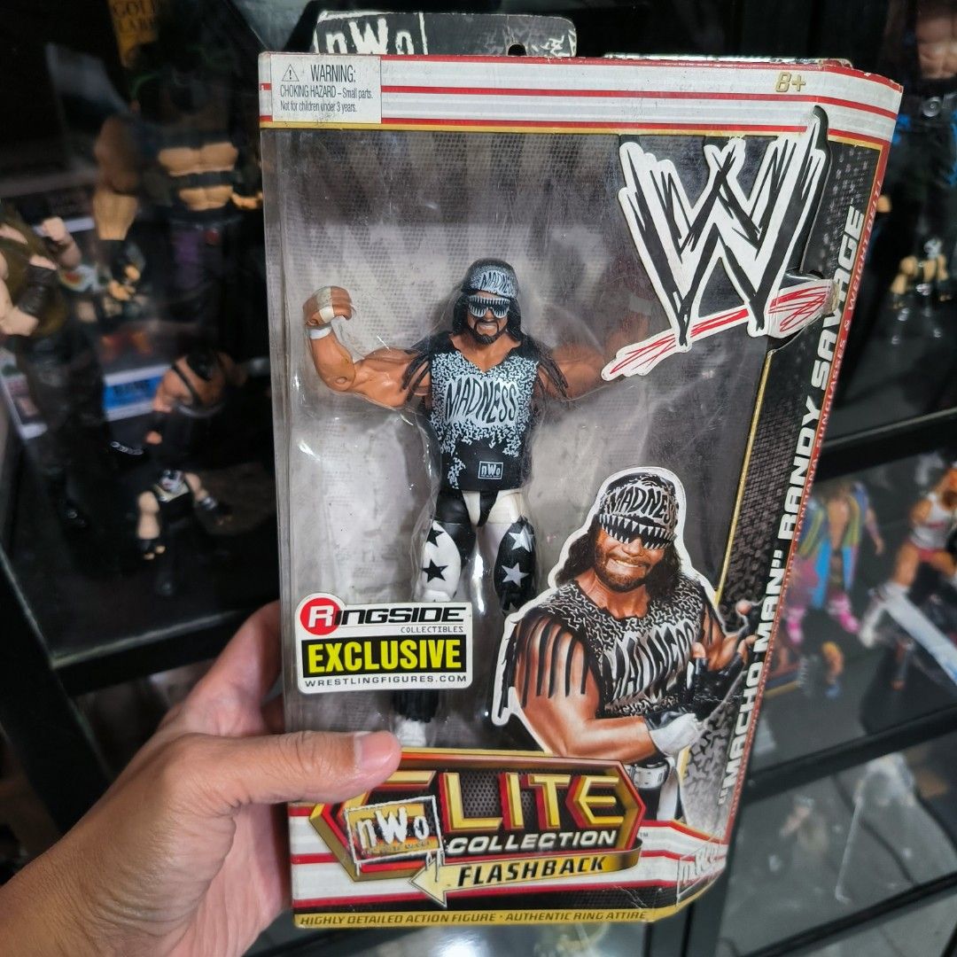 WWE Randy "Macho Man" Savage Elite Collection Flashback Figure (Category: Figurines & Statues) located in Manila. Submitted by sure.seller (Listing ID 1461156714, Image 1). Description: - Ringside Collectibles Exclusive - WWE Randy "Macho Man" Savage Elite Collection Flashback Figure - Highly detailed with authentic ring attire - Comes in original packaging - A must-have for any wrestling fan's collection! MoP: Cash/gcash Meetups Tondo area / Mak