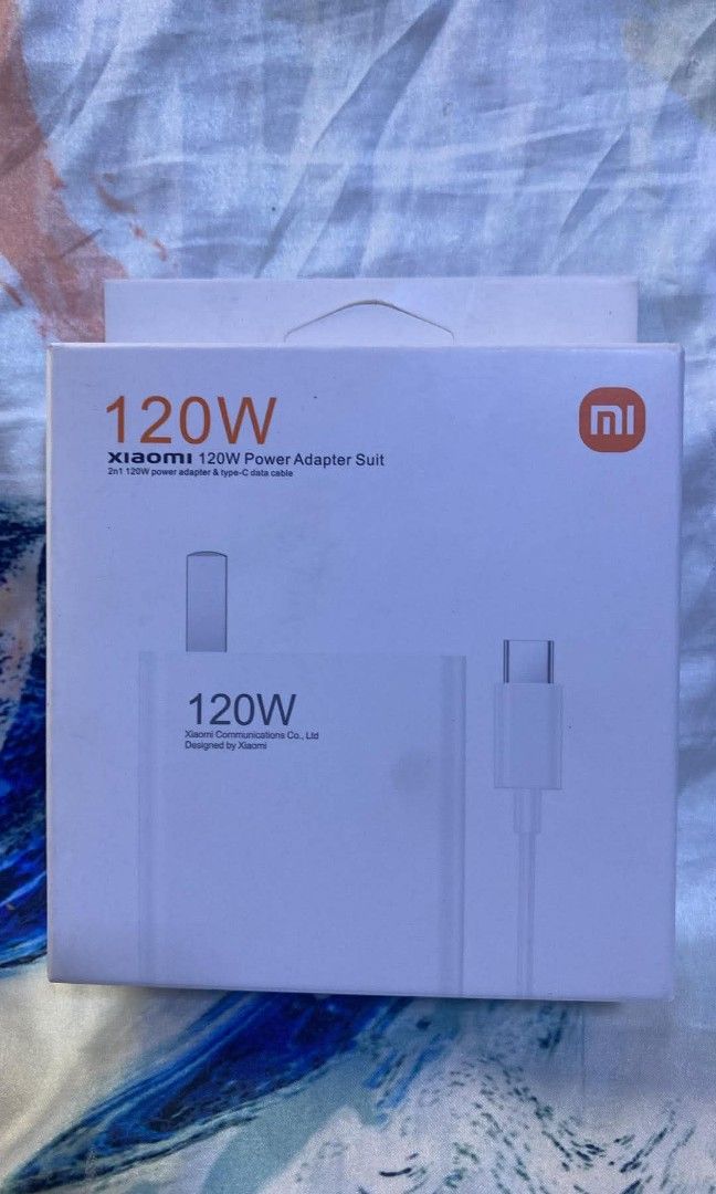 Xiaomi 120W adapter and cable charger (Category: Chargers & Cables) located in Manila. Submitted by milasgadgetph (Listing ID 1461320511, Image 1). Description: .