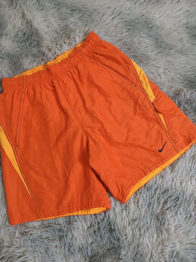 Y2k Nike Striped Pockets Swim Trunks (Category: Swim Trunks & Board Shorts) located in Mandaluyong City. Submitted by retro.199x (Listing ID 1461138662, Image 2). Description: SIZE SMALL ON TAG Waist: 28-34 Length: 17 Thigh: 13.5 Leg Opening: 11.5 GOOD CONDITION.