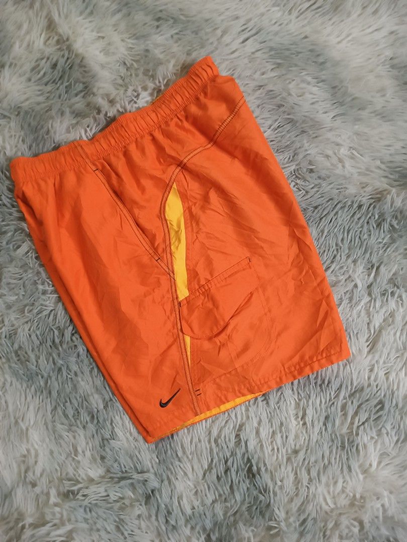 Y2k Nike Striped Pockets Swim Trunks (Category: Swim Trunks & Board Shorts) located in Mandaluyong City. Submitted by retro.199x (Listing ID 1461138662, Image 3). Description: SIZE SMALL ON TAG Waist: 28-34 Length: 17 Thigh: 13.5 Leg Opening: 11.5 GOOD CONDITION.