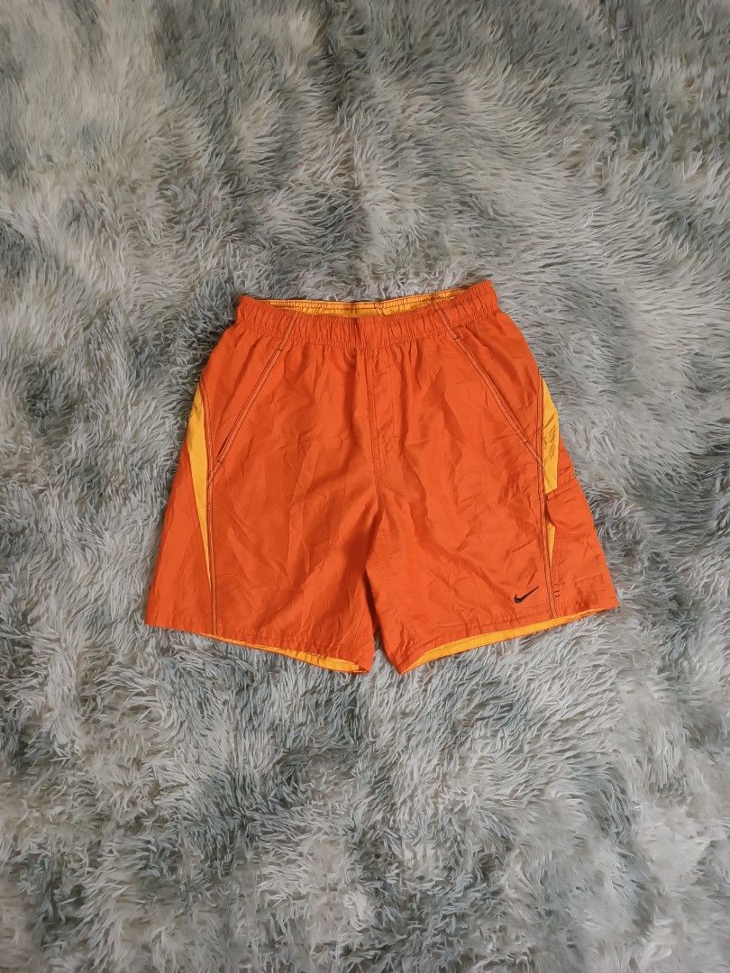 Y2k Nike Striped Pockets Swim Trunks (Category: Swim Trunks & Board Shorts) located in Mandaluyong City. Submitted by retro.199x (Listing ID 1461138662, Image 1). Description: SIZE SMALL ON TAG Waist: 28-34 Length: 17 Thigh: 13.5 Leg Opening: 11.5 GOOD CONDITION.