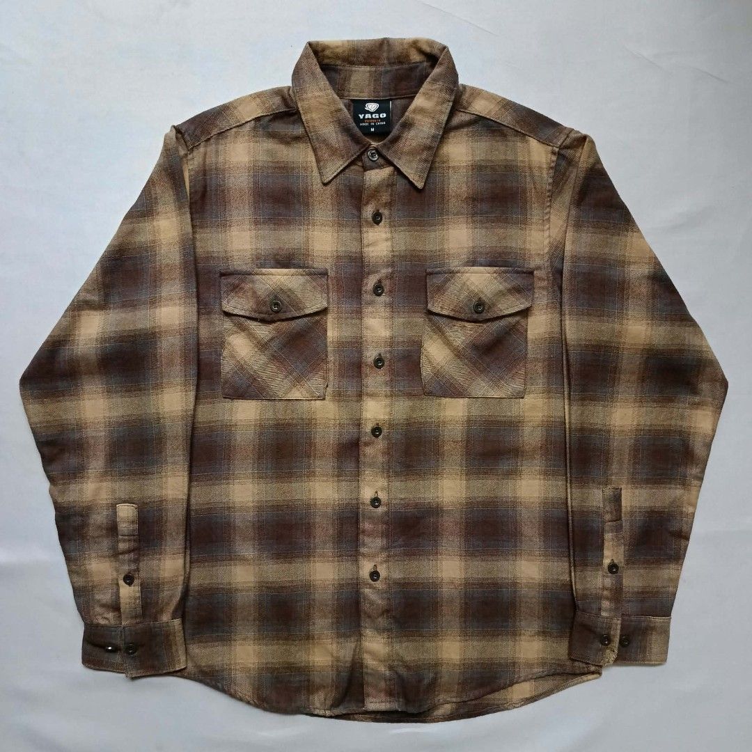 YAGO FLANNEL BROWN (Category: Tshirts & Polo Shirts ) located in Manila. Submitted by push.cook (Listing ID 1461274633, Image 1). Description: 💎YAGO FLANNEL BROWN NO ISSUE GOOD CONDI L:29 W:22 ₱1300+sf.